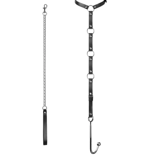 with Hook Anal and Leash 5853 EverydayUse Kinky Collar 1002